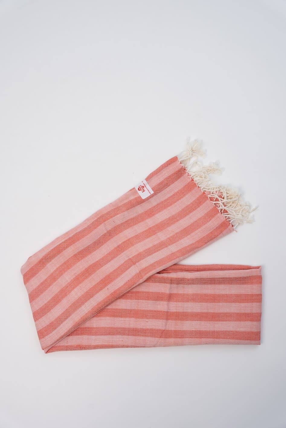 Echarpe foulard coton Krama du Cambodge Peam rose – Image 3